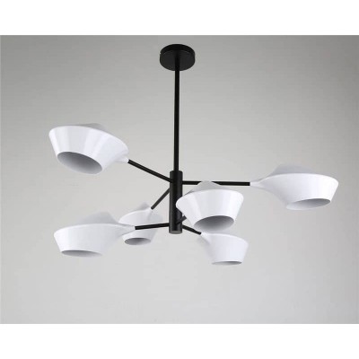 Подвесная люстра Lumina Deco Romina LDP 6037-6 WT+BK - изображение 2 Подвесная люстра Lumina Deco Romina LDP 6037-6 WT+BK - изображение 2