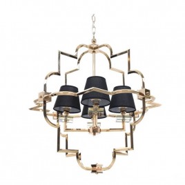 Подвесная люстра Lumina Deco Baltimore LDP 8020-4 GD+BK