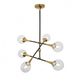 Подвесная люстра Lumina Deco Vivaldo LDP 6027-6 BK+MD