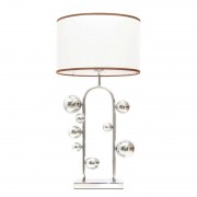 Настольная лампа Lumina Deco Fabi LDT 5528 CHR+WT