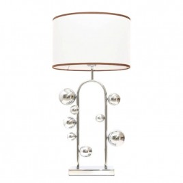 Настольная лампа Lumina Deco Fabi LDT 5528 CHR+WT