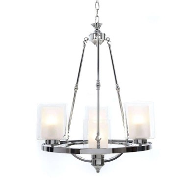 Подвесная люстра Lumina Deco Santini LDP 1220-4 CHR+WT - изображение 3 Подвесная люстра Lumina Deco Santini LDP 1220-4 CHR+WT - изображение 3
