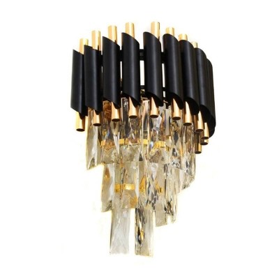 Настенный светильник Lumina Deco Funneli LDW 6003-2 BK+F.GD - изображение 4 Настенный светильник Lumina Deco Funneli LDW 6003-2 BK+F.GD - изображение 4