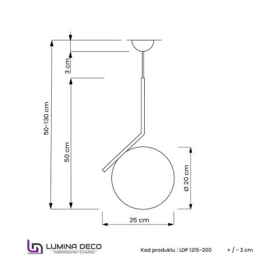 Подвесной светильник Lumina Deco Sorento LDP 1215-200 WT+BK - изображение 3 Подвесной светильник Lumina Deco Sorento LDP 1215-200 WT+BK - изображение 3