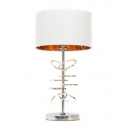 Настольная лампа Lumina Deco Milari LDT 5530 CHR+WT