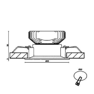 Корпус встраиваемого светильника Lumker Combo-43-WH 004184 - изображение 2 Корпус встраиваемого светильника Lumker Combo-43-WH 004184 - изображение 2