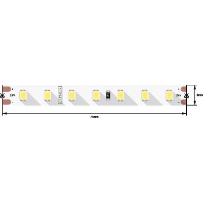 Светодиодная лента Lumker 10W/m 98LED/m 2835SMD теплый белый 5M 003142 - изображение 2 Светодиодная лента Lumker 10W/m 98LED/m 2835SMD теплый белый 5M 003142 - изображение 2