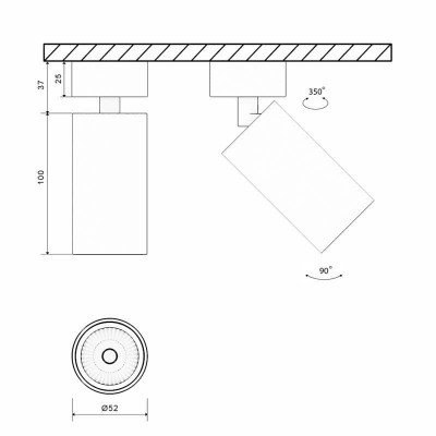 Основание для светильника Lumker Mini-VL-M3-BL 004865 - изображение 4 Основание для светильника Lumker Mini-VL-M3-BL 004865 - изображение 4