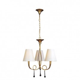 Подвесная люстра Mantra Paola Painted Gold 3542