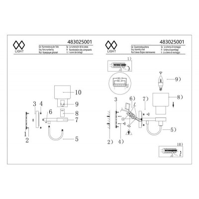 Бра MW-Light Элла 483025001 - изображение 2 Бра MW-Light Элла 483025001 - изображение 2