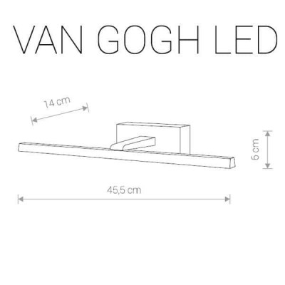Подсветка для зеркал Nowodvorski Van Gogh Led 9346 - изображение 2 Подсветка для зеркал Nowodvorski Van Gogh Led 9346 - изображение 2