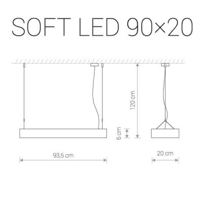 Подвесной светодиодный светильник Nowodvorski Soft Led 9542 - изображение 2 Подвесной светодиодный светильник Nowodvorski Soft Led 9542 - изображение 2