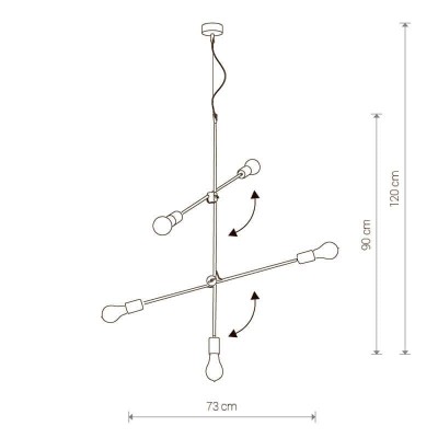 Подвесная люстра Nowodvorski Sticks 9076 - изображение 2 Подвесная люстра Nowodvorski Sticks 9076 - изображение 2