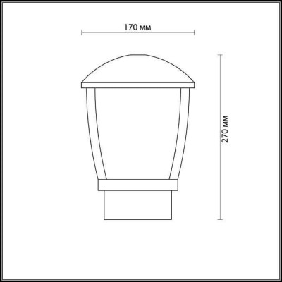 Уличный светильник Odeon Light Tako 4051/1B - изображение 2 Уличный светильник Odeon Light Tako 4051/1B - изображение 2