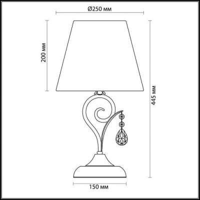 Настольная лампа Odeon Light Marionetta 3924/1T - изображение 2 Настольная лампа Odeon Light Marionetta 3924/1T - изображение 2