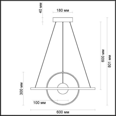 Подвесной светодиодный светильник Odeon Light Lond 4031/40L - изображение 2 Подвесной светодиодный светильник Odeon Light Lond 4031/40L - изображение 2