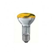 Лампа накаливания рефлекторная R63 Е27 40W желтая 23042