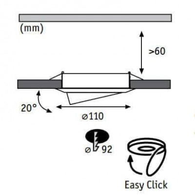 Встраиваемый светильник Paulmann Quality Line Halogen 98970 - изображение 2 Встраиваемый светильник Paulmann Quality Line Halogen 98970 - изображение 2