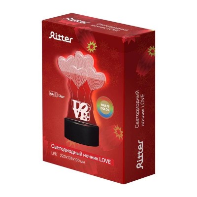 Светильник-ночник Ritter Love 29250 0 - изображение 2 Светильник-ночник Ritter Love 29250 0 - изображение 2