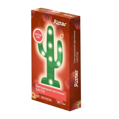Светодиодная фигура Ritter Cactus 29271 5 - изображение 2 Светодиодная фигура Ritter Cactus 29271 5 - изображение 2