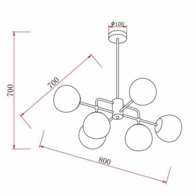 Подвесная люстра Rivoli Geba 4077-306 Б0047338 - изображение 2 Подвесная люстра Rivoli Geba 4077-306 Б0047338 - изображение 2