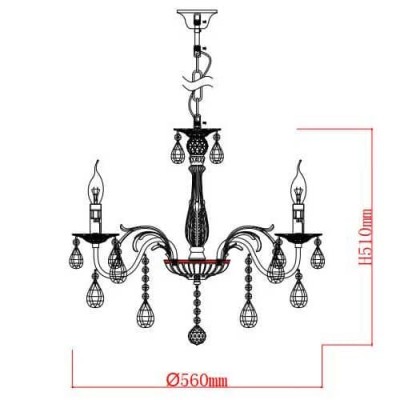 Подвесная люстра Rivoli Margareta 1022-206 Б0047911 - изображение 2 Подвесная люстра Rivoli Margareta 1022-206 Б0047911 - изображение 2