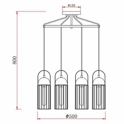 Подвесная люстра Rivoli Anemon 5062-206 Б0047361 - изображение 2 Подвесная люстра Rivoli Anemon 5062-206 Б0047361 - изображение 2