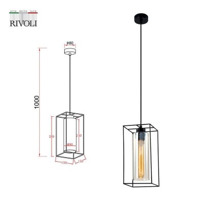 Подвесной светильник Rivoli Luna 5148-201 Б0054978 - изображение 2 Подвесной светильник Rivoli Luna 5148-201 Б0054978 - изображение 2