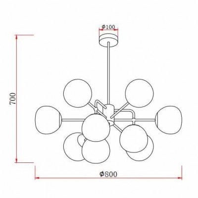 Подвесная люстра Rivoli Geba 4077-309 Б0047339 - изображение 2 Подвесная люстра Rivoli Geba 4077-309 Б0047339 - изображение 2