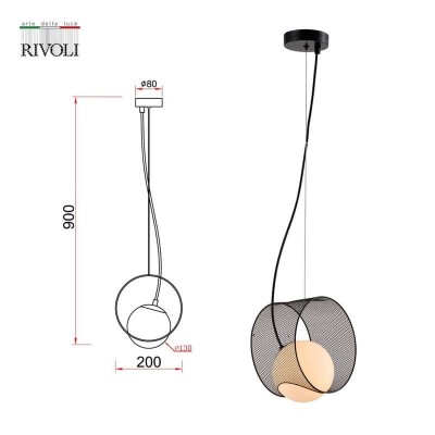 Подвесной светильник Rivoli Mortualia 5149-201 Б0054976 - изображение 2 Подвесной светильник Rivoli Mortualia 5149-201 Б0054976 - изображение 2