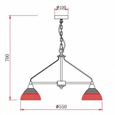Подвесная люстра Rivoli Avda 5060-205 Б0047353 - изображение 2 Подвесная люстра Rivoli Avda 5060-205 Б0047353 - изображение 2