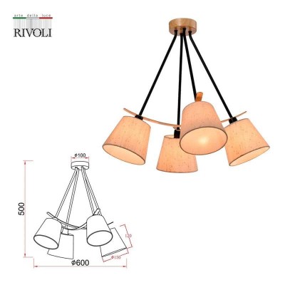Подвесная люстра Rivoli Innominata 3121-304 Б0054995 - изображение 3 Подвесная люстра Rivoli Innominata 3121-304 Б0054995 - изображение 3