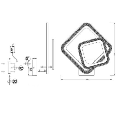 Настенный светильник Seven Fires Мальс SF7045/2W-CR - изображение 2 Настенный светильник Seven Fires Мальс SF7045/2W-CR - изображение 2