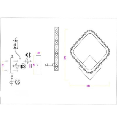 Настенный светильник Seven fires Калитри SF7019/1W-SGD - изображение 2 Настенный светильник Seven fires Калитри SF7019/1W-SGD - изображение 2