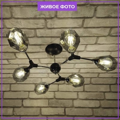 Потолочная люстра Seven Fires Betney SF3330/6C-BK-CR-SMK - изображение 4 Потолочная люстра Seven Fires Betney SF3330/6C-BK-CR-SMK - изображение 4