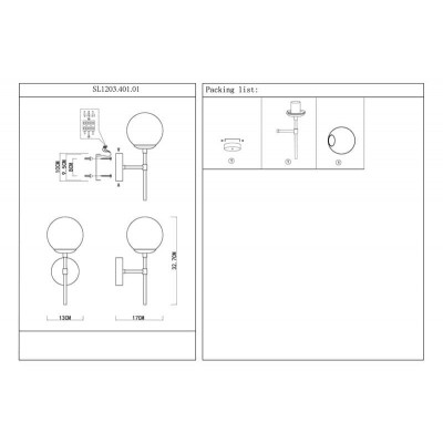 Бра ST Luce Limano SL1203.401.01 - изображение 2 Бра ST Luce Limano SL1203.401.01 - изображение 2