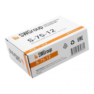 Блок питания SWG 12V 75W IP20 6,3A S-75-12 000298 - изображение 2 Блок питания SWG 12V 75W IP20 6,3A S-75-12 000298 - изображение 2