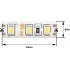 Светодиодная влагозащищенная лента SWG 9,6W/m 120LED/m 2835SMD теплый белый 5M 001697 - изображение 2 Светодиодная влагозащищенная лента SWG 9,6W/m 120LED/m 2835SMD теплый белый 5M 001697 - изображение 2