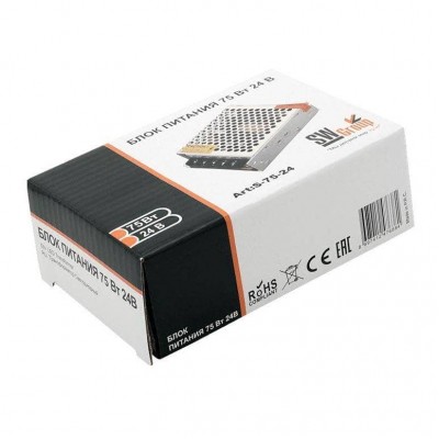 Блок питания SWG 24V 75W IP20 3,2A S-75-24 000299 - изображение 2 Блок питания SWG 24V 75W IP20 3,2A S-75-24 000299 - изображение 2