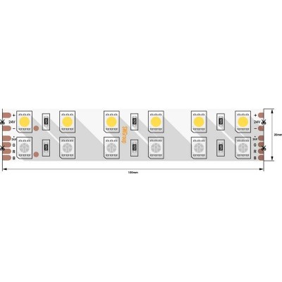 Светодиодная лента SWG 28,8W/m 120LED/m 5050SMD RGB/ холодный белый 5M 000969 - изображение 2 Светодиодная лента SWG 28,8W/m 120LED/m 5050SMD RGB/ холодный белый 5M 000969 - изображение 2