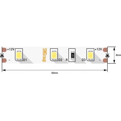 Светодиодная лента SWG 4,8W/m 60LED/m 2835SMD холодный белый 5M 001472 - изображение 2 Светодиодная лента SWG 4,8W/m 60LED/m 2835SMD холодный белый 5M 001472 - изображение 2