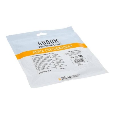 Светодиодная лента SWG 4,8W/m 60LED/m 2835SMD холодный белый 5M 001472 - изображение 4 Светодиодная лента SWG 4,8W/m 60LED/m 2835SMD холодный белый 5M 001472 - изображение 4