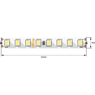 Светодиодная лента SWG 11,5W/m 128LED/m 2835SMD холодный белый 5M 003598 - изображение 2 Светодиодная лента SWG 11,5W/m 128LED/m 2835SMD холодный белый 5M 003598 - изображение 2