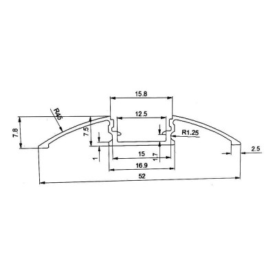Профиль с экраном SWG ARC-608FL 000903 - изображение 2 Профиль с экраном SWG ARC-608FL 000903 - изображение 2