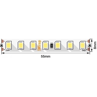Светодиодная лента SWG 13W/m 126LED/m 2835SMD нейтральный белый 5M 005853 - изображение 2 Светодиодная лента SWG 13W/m 126LED/m 2835SMD нейтральный белый 5M 005853 - изображение 2