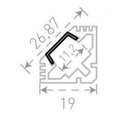 Профиль с рассеивателем SWG SF-1919 001373 - изображение 3 Профиль с рассеивателем SWG SF-1919 001373 - изображение 3