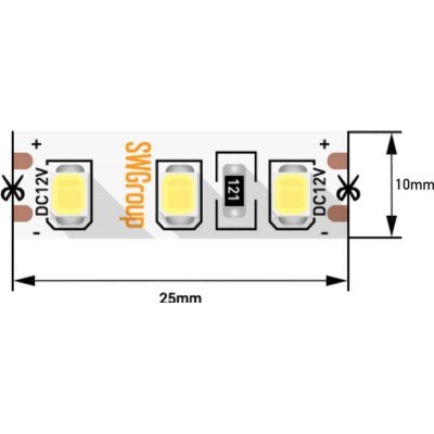Светодиодная лента SWG 12W/m 120LED/m 2835SMD теплый белый 5M 001576 - изображение 2 Светодиодная лента SWG 12W/m 120LED/m 2835SMD теплый белый 5M 001576 - изображение 2