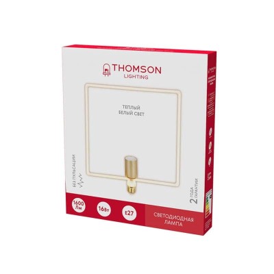 Лампа светодиодная филаментная Thomson E27 16W 2700K трубчатая матовая TH-B2402 - изображение 4 Лампа светодиодная филаментная Thomson E27 16W 2700K трубчатая матовая TH-B2402 - изображение 4