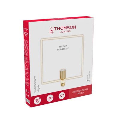 Лампа светодиодная филаментная Thomson E27 16W 2700K трубчатая матовая TH-B2402 - изображение 5 Лампа светодиодная филаментная Thomson E27 16W 2700K трубчатая матовая TH-B2402 - изображение 5
