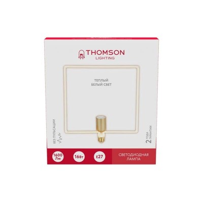 Лампа светодиодная филаментная Thomson E27 16W 2700K трубчатая матовая TH-B2402 - изображение 6 Лампа светодиодная филаментная Thomson E27 16W 2700K трубчатая матовая TH-B2402 - изображение 6